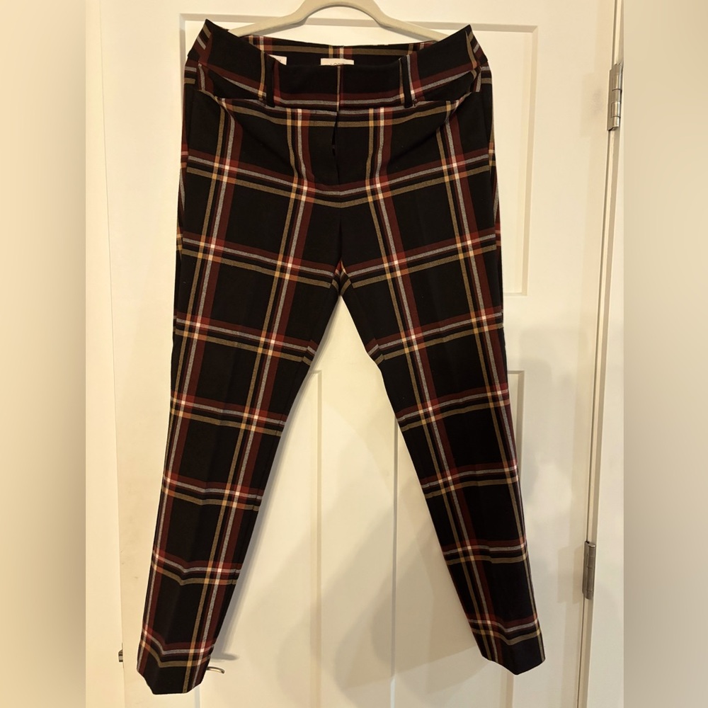 Loft plaid pants Size 8